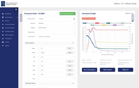 Ferment Simulation Interface